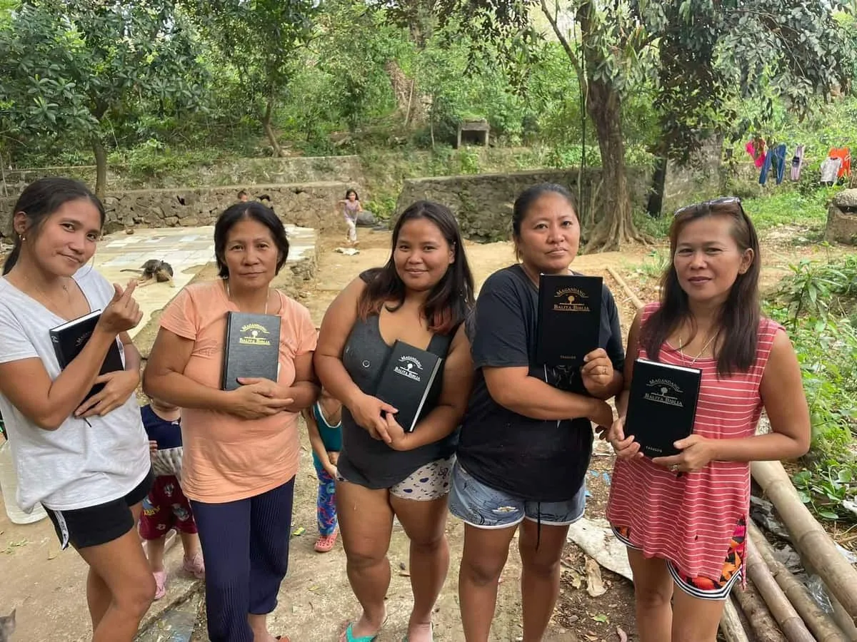 New Bibles given to church members