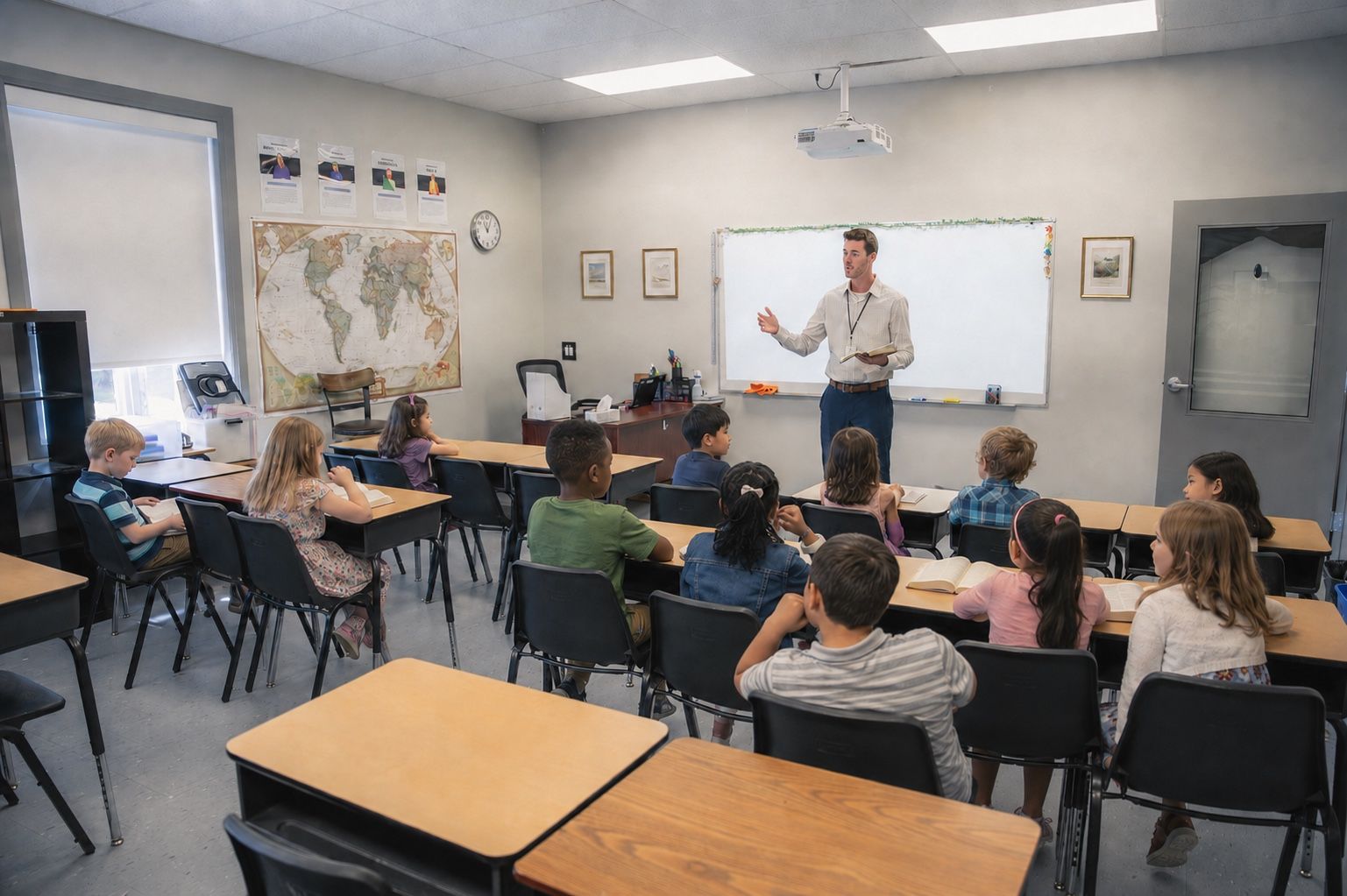 Classroom lesson at Trinity